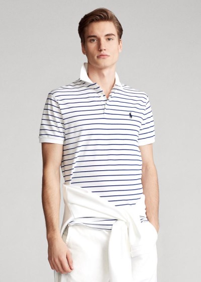 Polo Ralph Lauren Custom Slim Stretch Mesh Polo Herre Danmark (OUDNG5180)